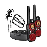 Uniden GMR 3040-2CKHS Two-Way Radios with Charging Kit, 2 VOX Headsets and 2 Carabiners