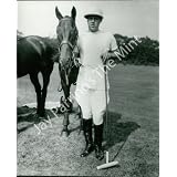 Vintage Photo- Polo player holding horse