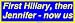 First Hillary, then Jennifer - now us Large Bumper Sticker Image