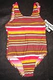 Girls 1 PC U-Back Brown Stripe
