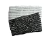 Elastic Glitter Head bands~ Set of Black with Silver & White with Silver