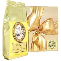 Christmas, Hanukkah, All Occasion Golden Gift of Kona Coffee Blend, 8 Oz Whole Bean
