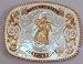 Bride and Groom Belt Buckle, 2009, with Enamel Filled Engraving