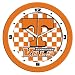 Tennessee Volunteers Suntime 12 Dimension Glass Crystal Wall Clock - NCAA College Athletics