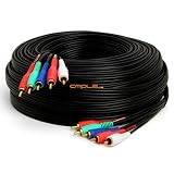 Component Video Audio Cable 5x RCA Gold HDTV RGB YPbPr 100 feet 100ft