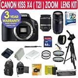 Canon Rebel KISS X4 (T2i) 18 MP Digital SLR Camera + Canon 18-55mm Image St ....