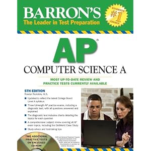 Barron’s AP Computer Science A with CD-ROM (Barron’s AP Computer Science (W/CD)) [Paperback]