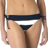 Xhilaration Stripe Side-Tie Swim Bottoms - Navy/ White