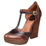 Lucky Women's Ronda Platform T-Strap,Almond/Brown/Tobacco,7.5 M US