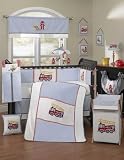 Fire Truck 4 Piece Crib Bedding Set by Bebe Star