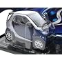2000 Smart Fortwo Coupe diecast model car 1:18 scale die cast by Maisto - Silver and Blue 31852