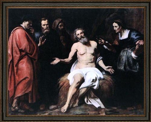 Gerard Seghers The Patient Job - 16" x 20" Framed Premium Canvas Print