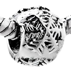 Pugster 925 Sterling Silver Snowflake European Beads Charm Fits Pandora Charms Bracelet