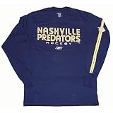 Nashville Predators RBK Team Stripe Longsleeve Tee