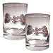 Atlanta Braves MLB 2pc Rocks Glass Set - Primary Logo by Great American Products