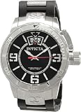 Corduba Quartz Date Black Dial Stainless Steel Rubber Link