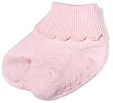 Jefferies Socks Seamless Organic Scalloped Turn Cuff - Pink, 12-24 Months