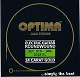 Optima 24 K Gold Plated Electric Guitar Strings .010-.046