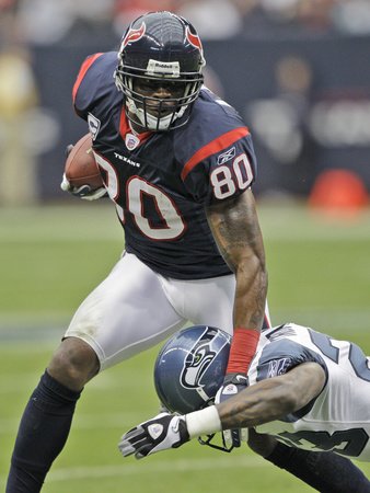 Seahawks Texans Football: Houston, TX - Andre Johnson Photographic Poster Print by David J. Phillip, 36x48