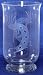 Individually Hand Etched Kokopelli Glass Candle Shade 11"H