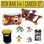 Sakar 92075 Iron Man 3-in-One Digital Video PC-Web Camera With Iron Man Action Figure Accessory Bundle