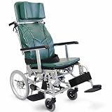 介助用ティルティング＆リクライニング車いす　KXL16-42-濃紺チェック