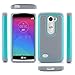 LG Leon Case, LG Tribute 2 Case, LK [Shock-Absorption] Hybrid Dual Layer Armor Defender Protective Case Cover for LG Leon / LG Tribute 2 (Mint)