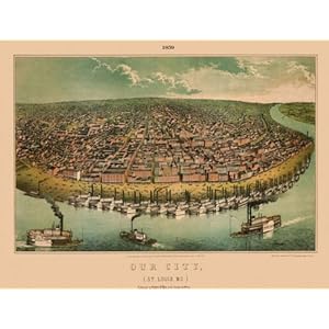 kitchen stores in st louis mo on Amazon Com St Louis Missouri Mo Panoramic Map 1859 Home Kitchen