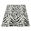 Zebra White Spine | Zebra Collection | Faux Fur Rug | 5 foot X 7 foot