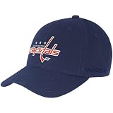 Washington Capitals Navy BL Team Logo Wool Blend Adjustable Hat