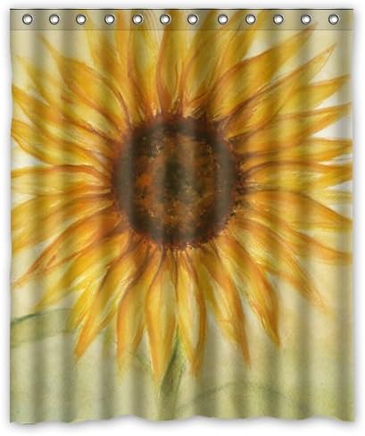 POOKOO!! FANTASY Sunflower/Printed under Sky"66" x 72" Waterproof Polyester Fabric Bathroom Shower Curtain Good gift !