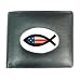 Wallet / Billfold of USA Christian Fish Symbol Sign Jesus Icthmus