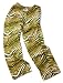 Zubaz Pants: Green/Gold Zubaz Zebra Pants - Small