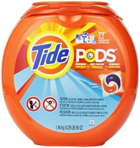 Tide Pods Laundry Detergent Ocean Mist Scent, 77 Count
