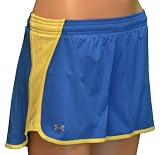 Under Armour Women's UA Quickstep Running Shorts-Navy Blue/Yellow