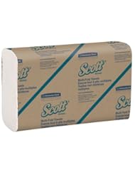 BISS: Kimberly-Clark Scott 01804 1-Ply Multi-Fold Towel, 9.2" Width x 9.4" Length, White (16 Packs of 250) - Kimberly Clark Professional