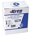 Kreg SPS-F075-500 0.75-Inch No.6 Fine Thread Pan Head Pocket Screws, 500-Count