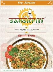 Sanskriti Vegetable Biryani, 8.096-Ounce Packages (Pack of 10)
