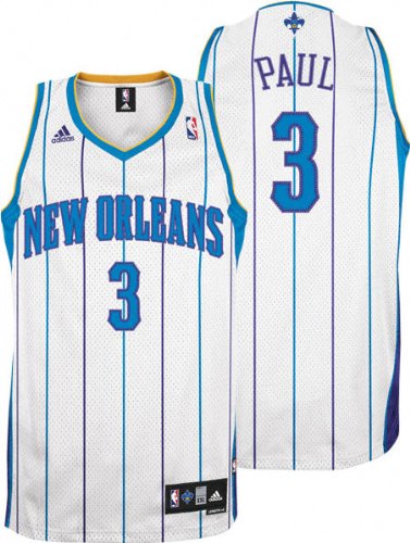 Chris Paul New Orleans Hornets White 2008-2009 Swingman Adidas NBA Jersey