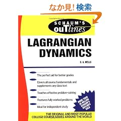 Schaum's Outline of Lagrangian Dynamics (Schaum's Outline Series)