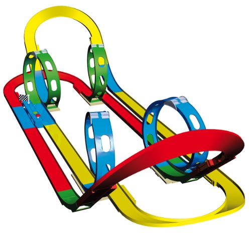 Simm 50143 - Darda Ready 2 Win Spielset mit 4 Loopings, Start und Zielbox und 2 Autos