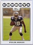 2008 Topps #349 Felix Jones - Dallas Cowboys (RC - Rookie Card)(Football Cards)