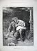 1883 Old Man Baby Girl Grave Flowers Spade Fine Art