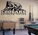 Ncaa Wall Mural Vinyl Sticker Sports Logos Brigham Young Cougars (S097)