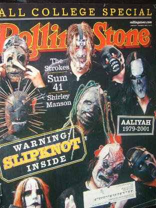 Rolling Stone Magazine Slipknot (October 11, 2001, 879)