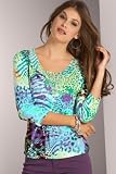 metrostyle Embellished Animal Print Top