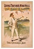 Historic Theater Poster (L), George Thatchers Minstrels allied with Rich/Harris Comedy Co in