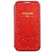 Galaxy S4 Case,by Ailun,Wallet Case,Samsung Galaxy i9500 Case,Card Holder Case,Stand Feature,Magic Book Case,Flip Cover Case[Red]