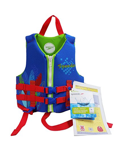 Speedo Child Neoprene Personal Flotation Device 30-50 lbs Life Jacket - Blue