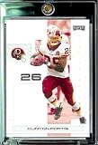 2007 Playoff NFL Playoffs Football # 98 Clinton Portis - Washington Redskins - Premium Trading Card in Protective Display Case